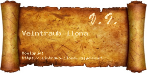 Veintraub Ilona névjegykártya